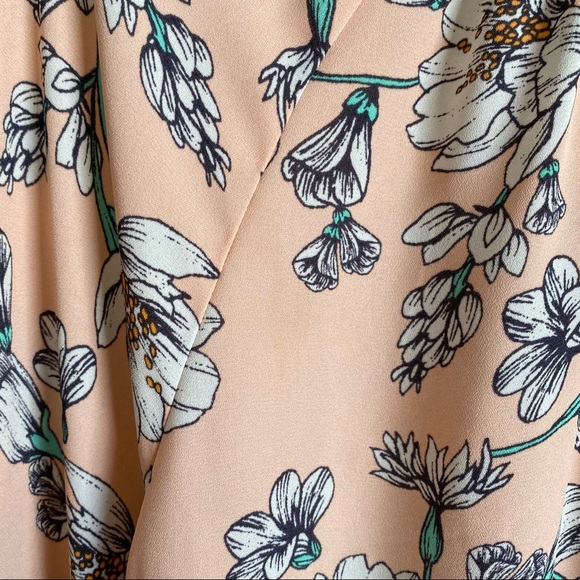 Copper Key Shabby Chic Aesthetic Flowy Hi Low Floral Top Size Large - Picture 5 of 8